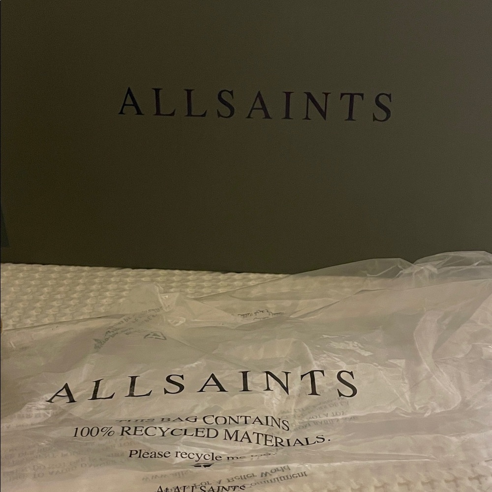 NWT all saints ALLINGTON STRAW TOTE BAG purse oversized handbag - Picture 6 of 12